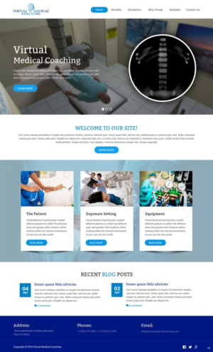 Web Design by pb for Virtual Medical Coaching Limited | Design: #10487640