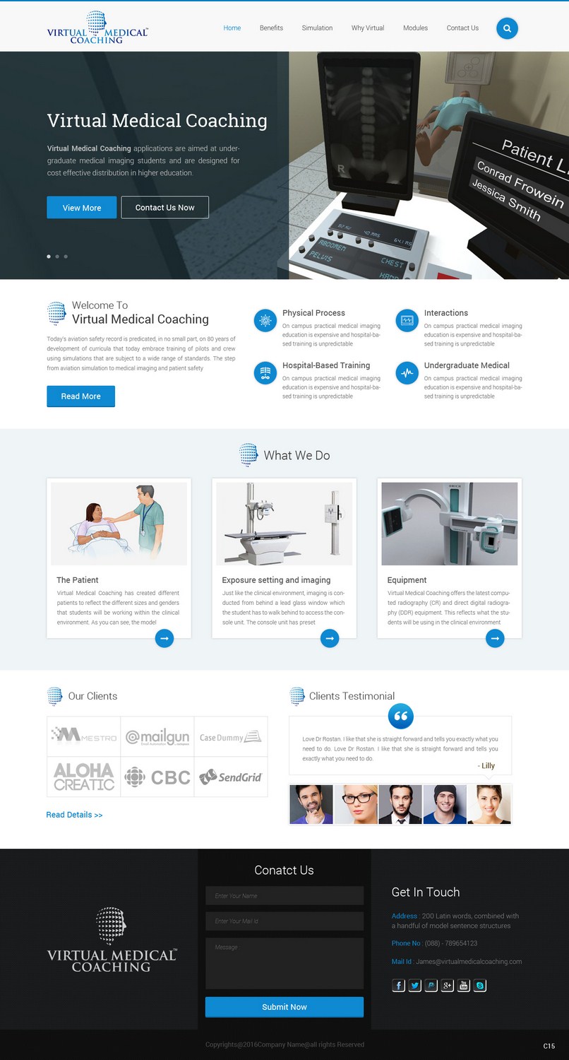 Web Design by pb for Virtual Medical Coaching Limited | Design #10498448