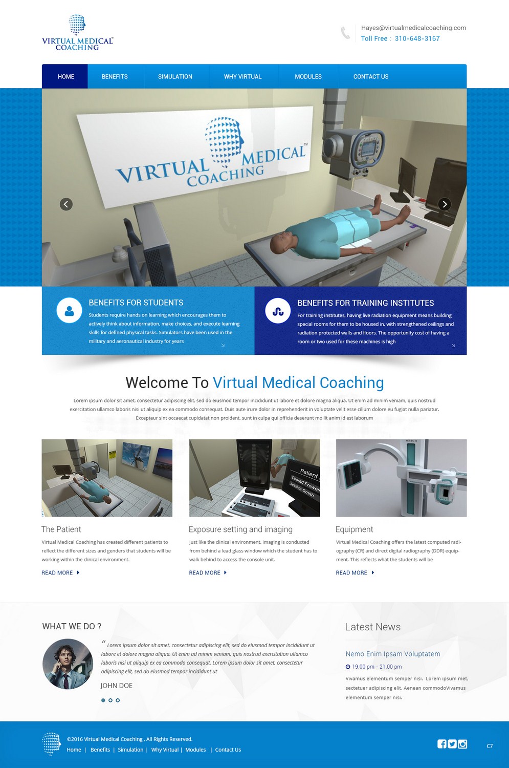 Web Design by pb for Virtual Medical Coaching Limited | Design #10498459
