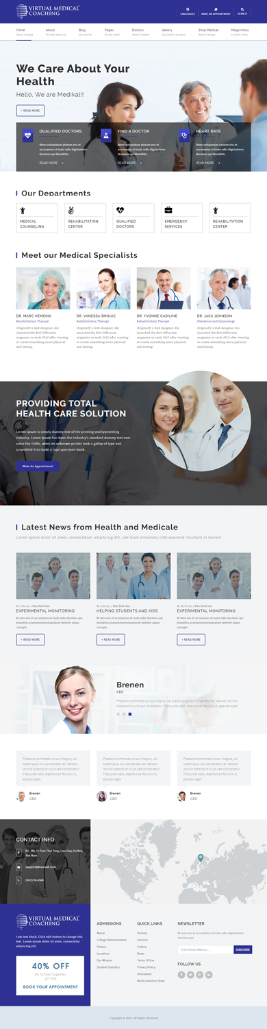 Web Design by iLibart for Virtual Medical Coaching Limited | Design #10527405