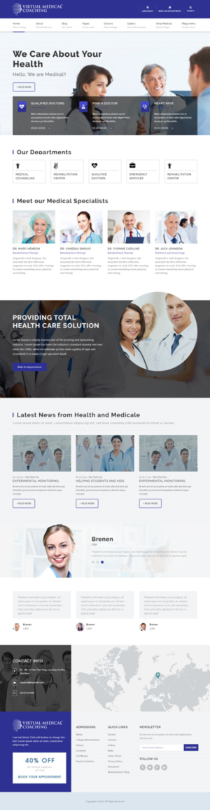 Web Design by iLibart for Virtual Medical Coaching Limited | Design #10527405