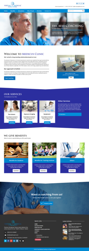 Web Design by Xclusive Designer for Virtual Medical Coaching Limited | Design #10496856