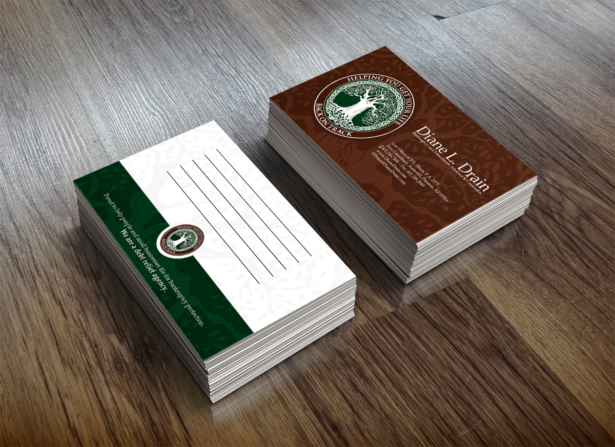 Visitenkarten-Design von FilippiniMatiasDG für Law Office of D.L. Drain, P.A. | Design #10561228