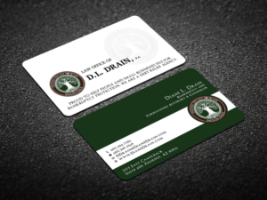 Business Card Design by Verified artistry (Design garden) for Law Office of D.L. Drain, P.A. | Design: #10491919