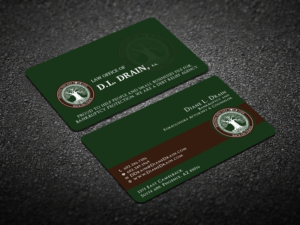 Business Card Design by Verified artistry (Design garden) for Law Office of D.L. Drain, P.A. | Design: #10491920
