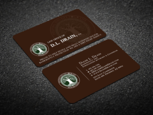 Visitenkarten-Design von Verified artistry (Design garden) für Law Office of D.L. Drain, P.A. | Design: #10491921