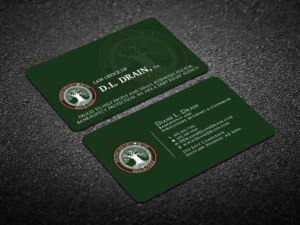 Visitenkarten-Design von Verified artistry (Design garden) für Law Office of D.L. Drain, P.A. | Design: #10491924