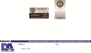 Visitenkarten-Design von da-designs für Law Office of D.L. Drain, P.A. | Design: #10502655