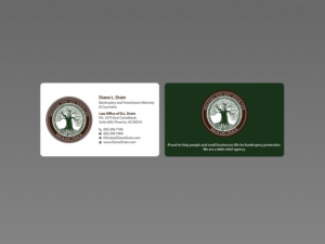Visitenkarten-Design von Creations Box 2015 für Law Office of D.L. Drain, P.A. | Design: #10486849