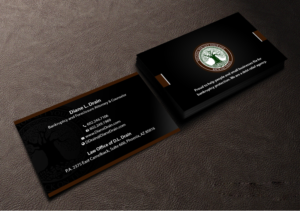 Business Card Design by Creations Box 2015 for Law Office of D.L. Drain, P.A. | Design: #10486867