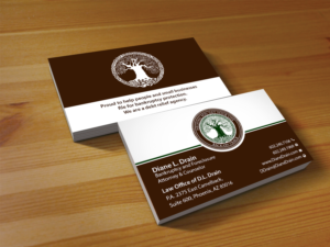 Business Card Design by Creations Box 2015 for Law Office of D.L. Drain, P.A. | Design: #10486872