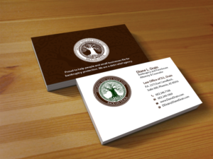 Business Card Design by Creations Box 2015 for Law Office of D.L. Drain, P.A. | Design: #10486879