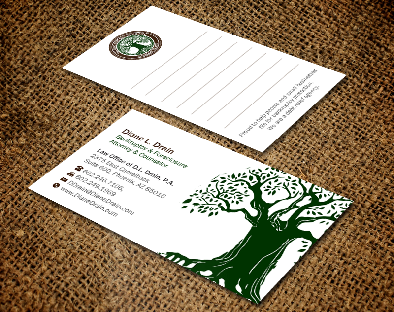 Business Card Design by Brand aid for Law Office of D.L. Drain, P.A. | Design #10484473