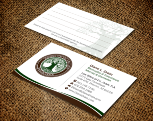 Business Card Design by Brand aid for Law Office of D.L. Drain, P.A. | Design: #10484476