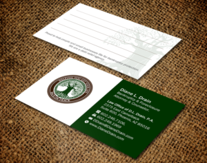 Business Card Design by Brand aid for Law Office of D.L. Drain, P.A. | Design: #10484484