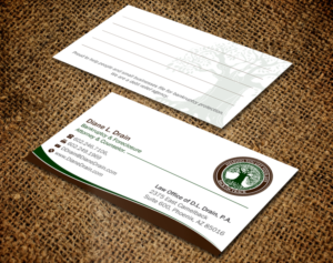 Business Card Design by Brand aid for Law Office of D.L. Drain, P.A. | Design: #10484485