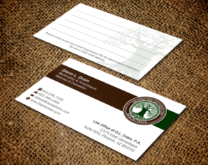 Business Card Design by Brand aid for Law Office of D.L. Drain, P.A. | Design: #10484489