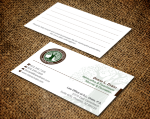 Business Card Design by Brand aid for Law Office of D.L. Drain, P.A. | Design: #10484490