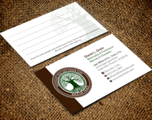 Business Card Design by Brand aid for Law Office of D.L. Drain, P.A. | Design: #10484491