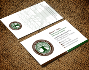 Business Card Design by Brand aid for Law Office of D.L. Drain, P.A. | Design: #10484493