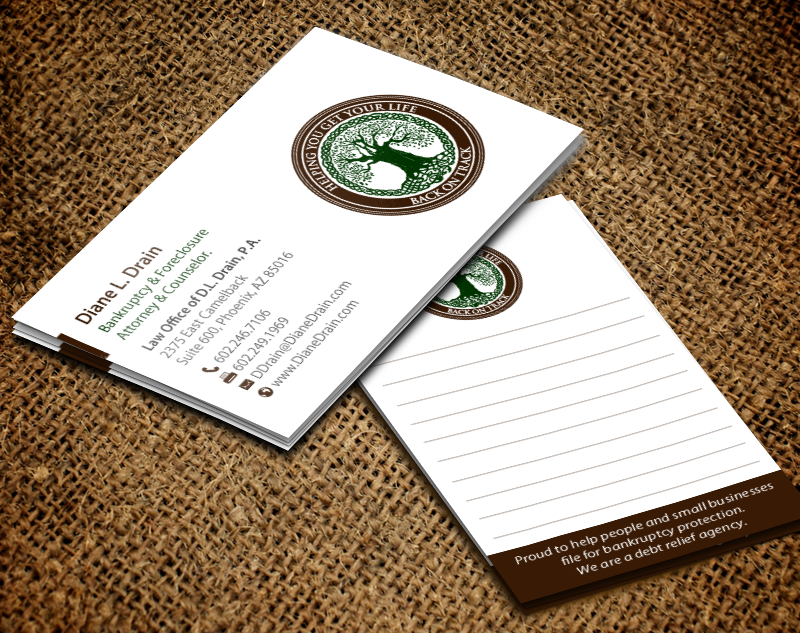 Visitenkarten-Design von chandrayaan.creative für Law Office of D.L. Drain, P.A. | Design #10484055