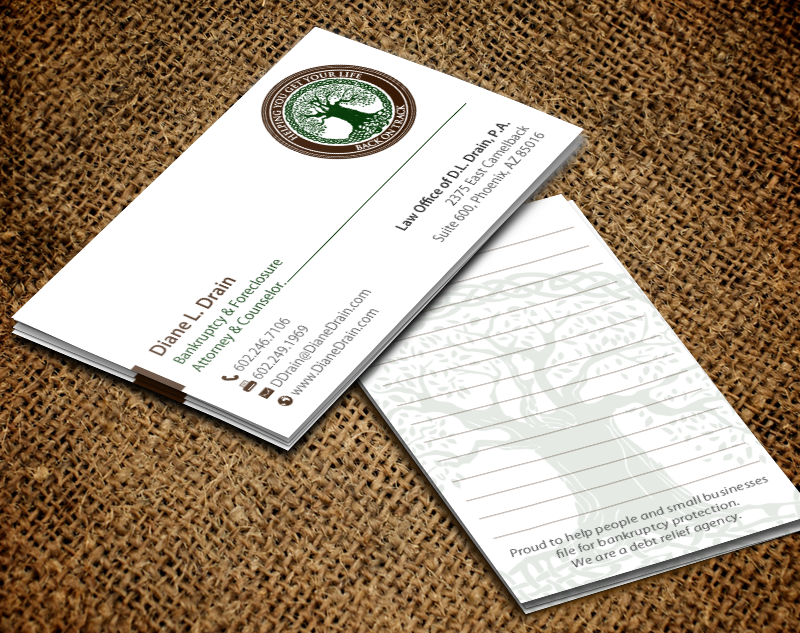 Visitenkarten-Design von chandrayaan.creative für Law Office of D.L. Drain, P.A. | Design #10484056