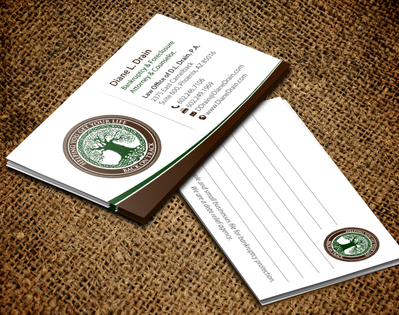 Visitenkarten-Design von chandrayaan.creative für Law Office of D.L. Drain, P.A. | Design #10484061