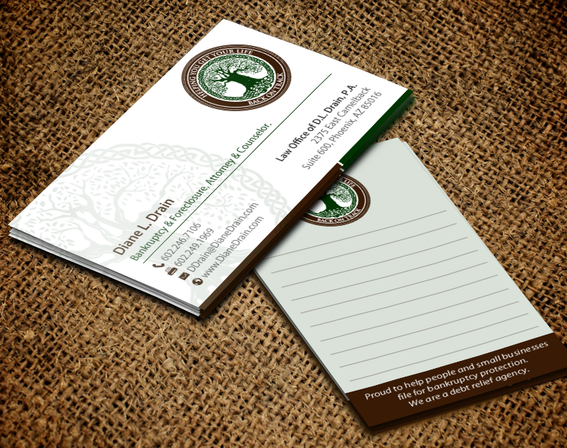 Visitenkarten-Design von chandrayaan.creative für Law Office of D.L. Drain, P.A. | Design #10484078
