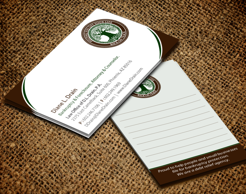 Visitenkarten-Design von chandrayaan.creative für Law Office of D.L. Drain, P.A. | Design #10505284