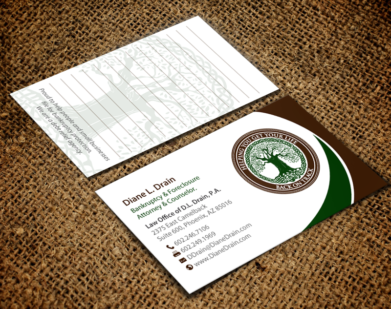 Visitenkarten-Design von chandrayaan.creative für Law Office of D.L. Drain, P.A. | Design #10505285