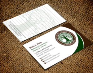 Visitenkarten-Design von chandrayaan.creative für Law Office of D.L. Drain, P.A. | Design: #10505285