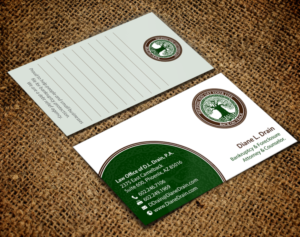 Visitenkarten-Design von chandrayaan.creative für Law Office of D.L. Drain, P.A. | Design: #10505437