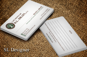 Visitenkarten-Design von SL Designer für Law Office of D.L. Drain, P.A. | Design: #10477082