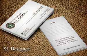 Visitenkarten-Design von SL Designer für Law Office of D.L. Drain, P.A. | Design: #10477084