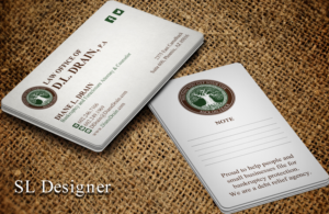 Visitenkarten-Design von SL Designer für Law Office of D.L. Drain, P.A. | Design: #10477086