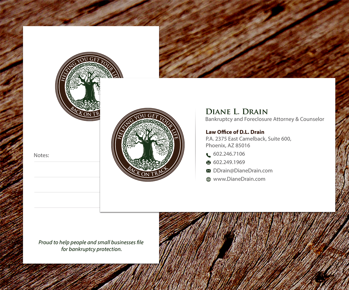 Visitenkarten-Design von SS_Designs für Law Office of D.L. Drain, P.A. | Design #10479596