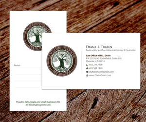 Visitenkarten-Design von SS_Designs für Law Office of D.L. Drain, P.A. | Design: #10479596