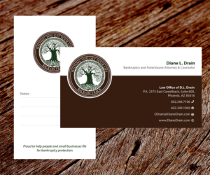 Visitenkarten-Design von SS_Designs für Law Office of D.L. Drain, P.A. | Design: #10479599