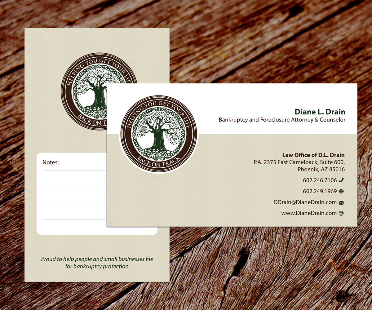Visitenkarten-Design von SS_Designs für Law Office of D.L. Drain, P.A. | Design #10479600