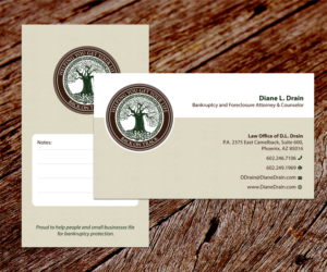 Visitenkarten-Design von SS_Designs für Law Office of D.L. Drain, P.A. | Design: #10479600