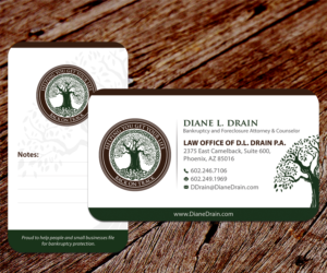 Business Card Design by SS_Designs for Law Office of D.L. Drain, P.A. | Design: #10658260