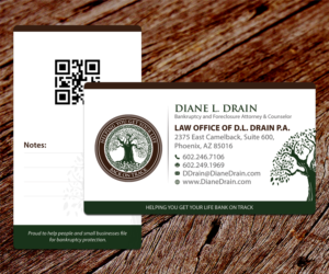 Business Card Design by SS_Designs for Law Office of D.L. Drain, P.A. | Design: #10738181