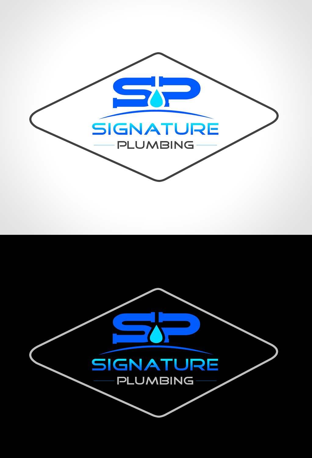 Logo Design by Creations Box 2015 for Signature Plumbing. Inc | Design #10583911