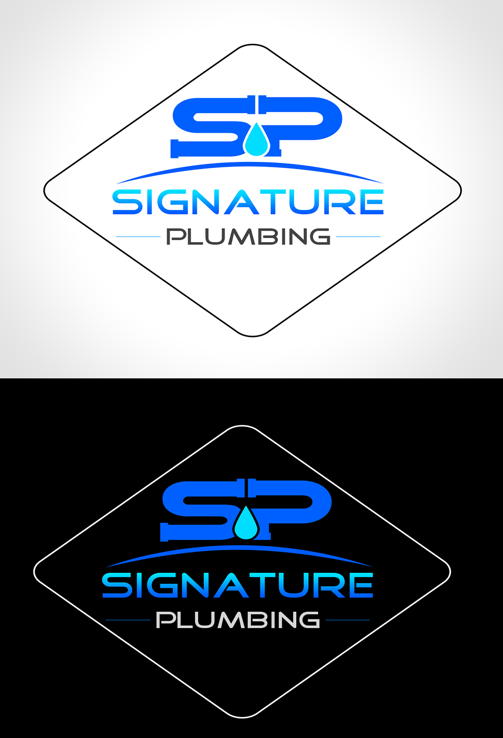 Logo Design by Creations Box 2015 for Signature Plumbing. Inc | Design #10583940