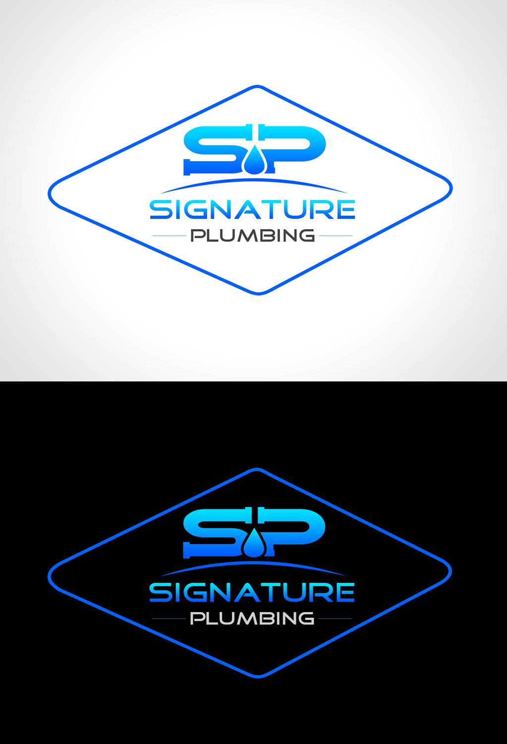 Logo Design by Creations Box 2015 for Signature Plumbing. Inc | Design #10583975