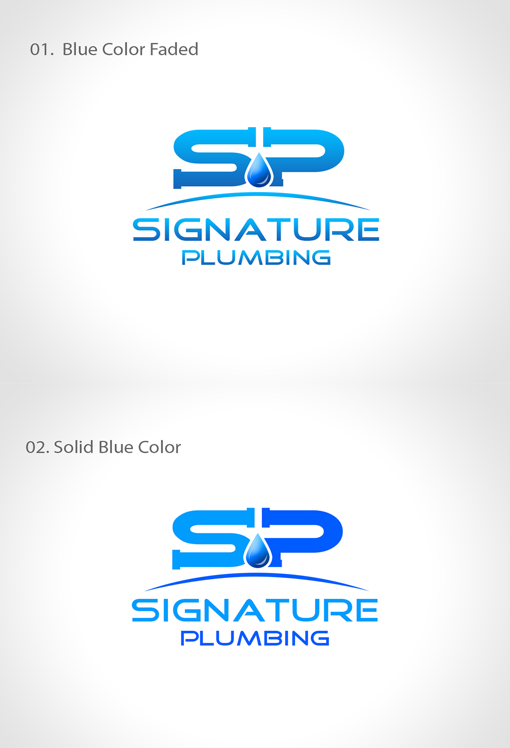 Logo Design by Creations Box 2015 for Signature Plumbing. Inc | Design #10607076