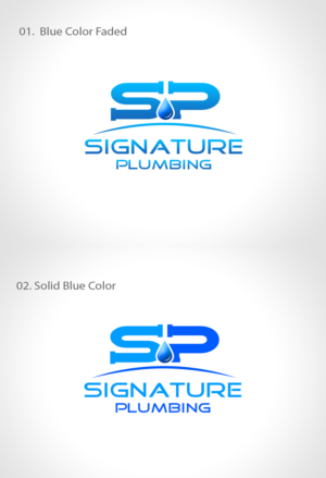 Logo Design by Creations Box 2015 for Signature Plumbing. Inc | Design: #10607076