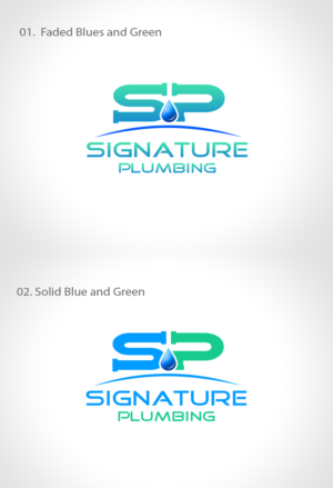 Logo Design by Creations Box 2015 for Signature Plumbing. Inc | Design: #10607077
