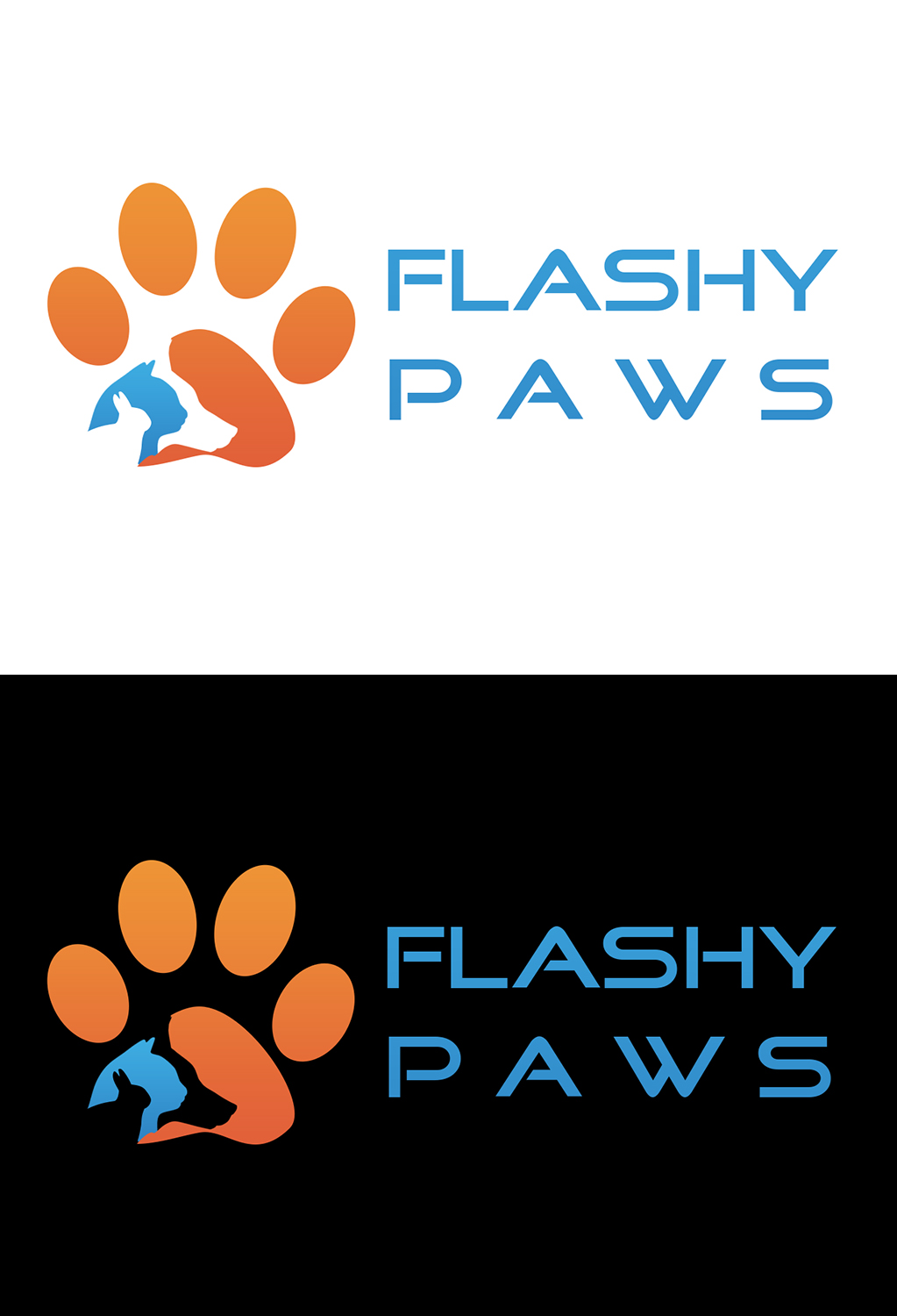 Logo Design by Creations Box 2015 for Flashy Paws | Design #10486954