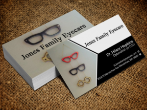 Business Card Design by Lanka Ama for Jones Family Eyecare | Design: #10495039